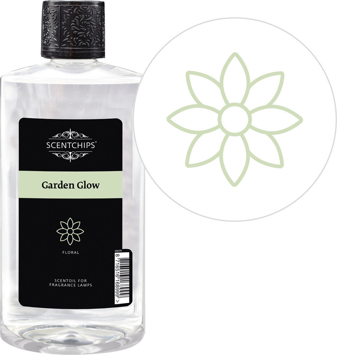 Goedkoopste Scentchips® Garden Glow - Geurolie Voor Oliebrander - Parfum Olie - Geurolie Voor Lampenolie - Geurlamp Olie - 475ml