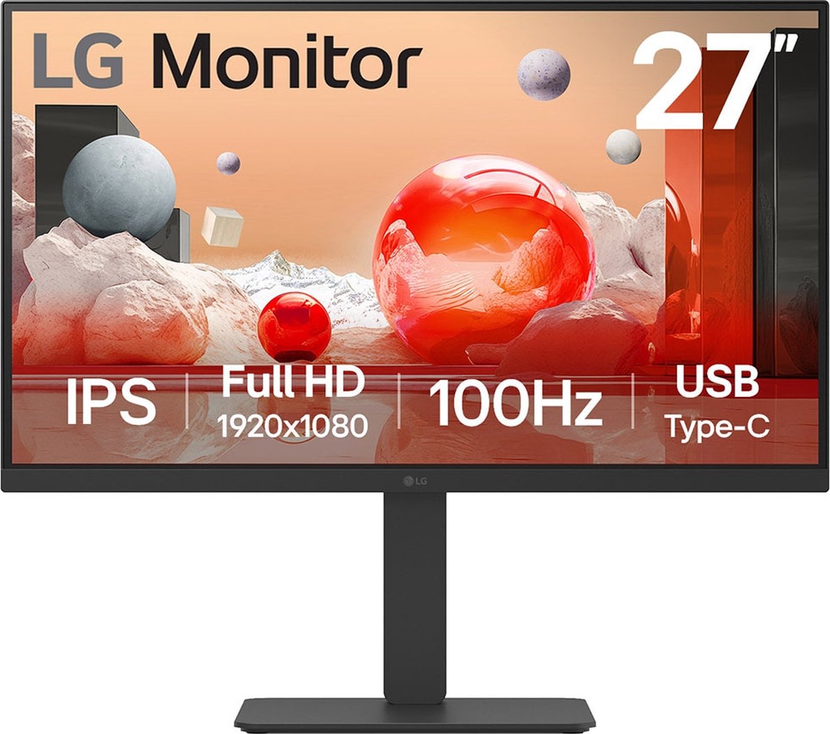 LG 27BA750 ledmonitor HDMI, DisplayPort, Audio, LAN, USB-C