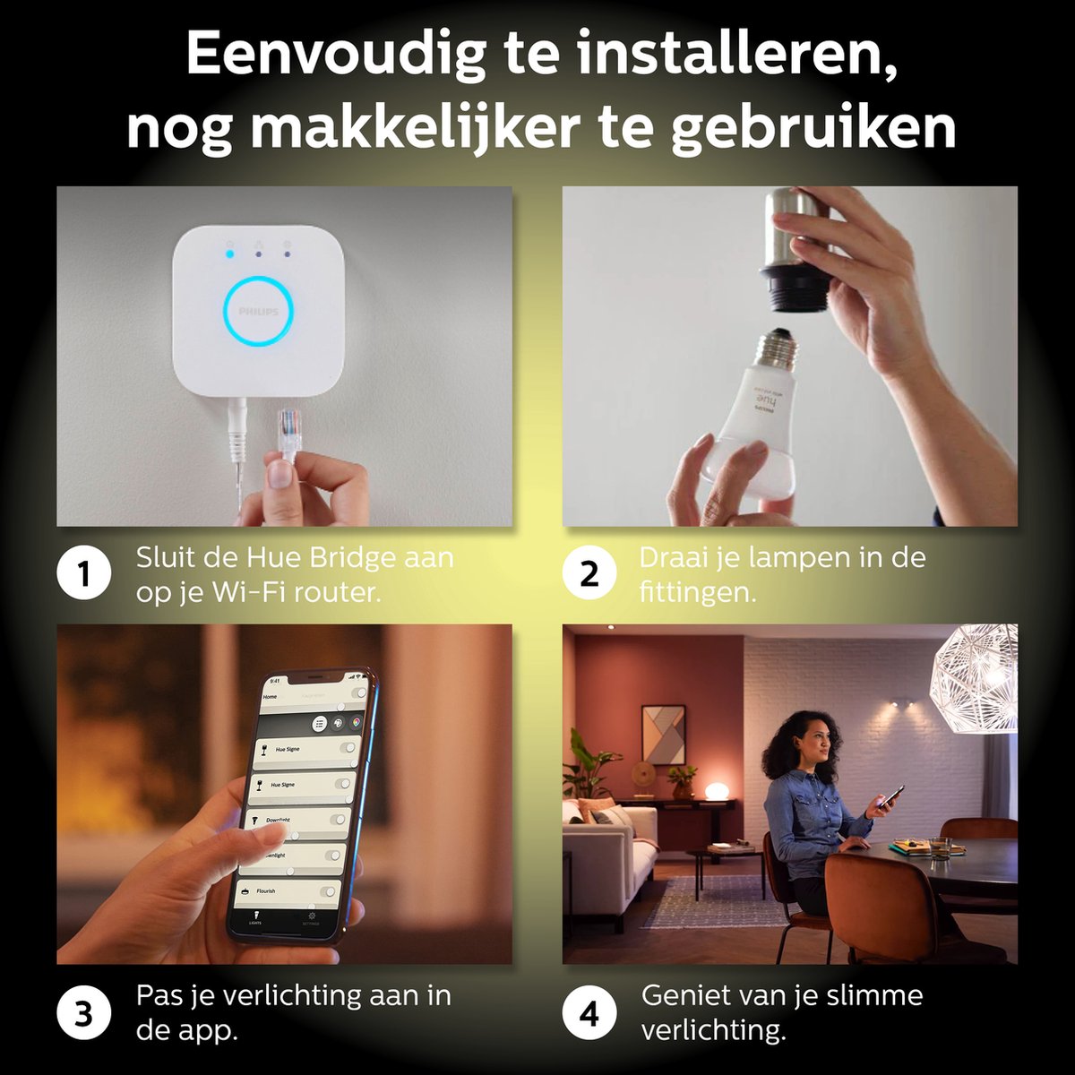 Philips Hue Lux Lamp wit E27 | We ❤️ Smart