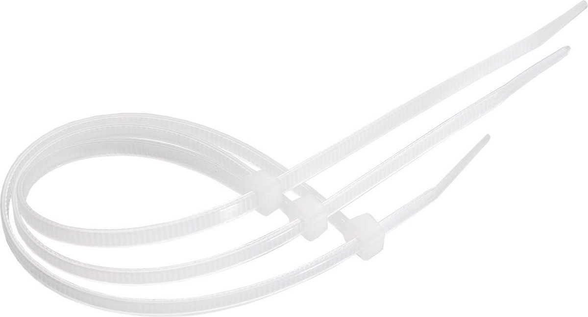 Thorgeon Ties 3.6x200 White (100 pcs)