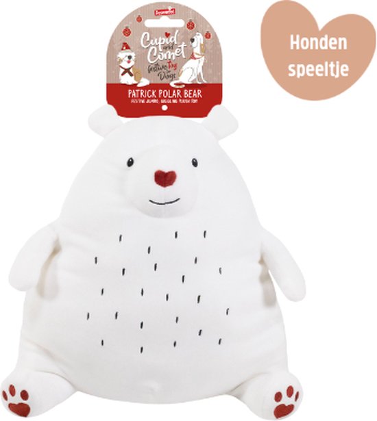 Rosewood Cupid&Comet - hondenspeelgoed - Pluche knuffel - kerstcadeau - Patrick de IJsbeer