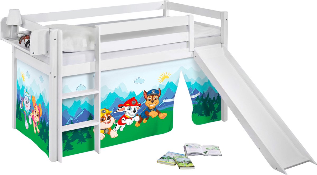 PAW Patrol Halfhoogslaper Paw Patrol met tent en glijbaan Blauw