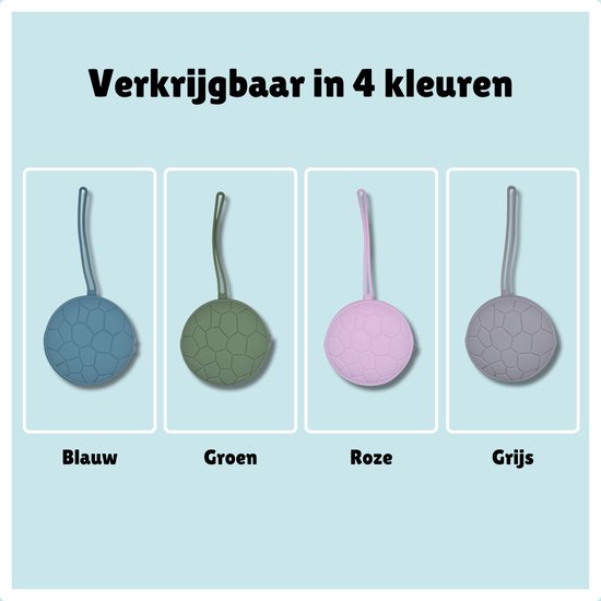 Speenhouder - Siliconen - BPA vrij - Pacifier case - Marineblauw van Mushie — afbeelding 4