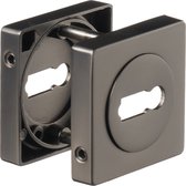 Ostiumhome® - Ferrures de porte- Rosace carrée - Gun Métal - rosace carrée - Anzio