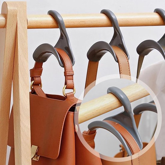 JGS ® Handige Luxe Organizer voor Tassen in de Kast, Set van 6