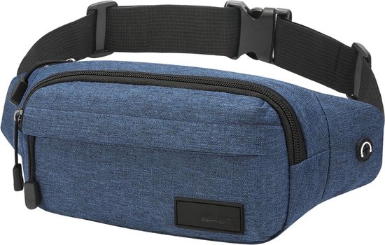 Heuptas heuptasje voor heren en dames, grote capaciteit, waterdichte bumbags met verstelbare riem, heuptas voor buiten, hardlopen, wandelen, joggen, Paars, L, Modieus