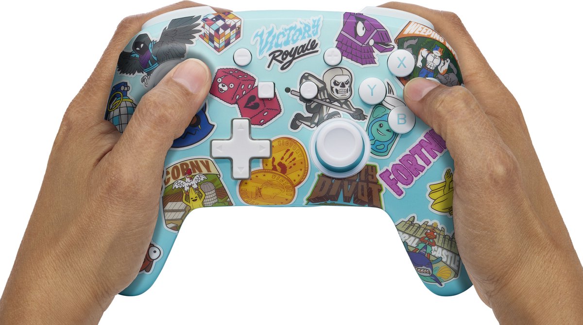 PowerA Draadloze Controller - Nintendo Switch - Fortnite Sticker Mania – foto 6