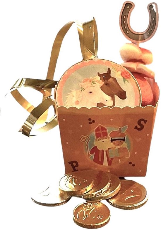 Sinterklaas - Chaussure en chocolat - Snoep - Cheval - Emballage cadeau