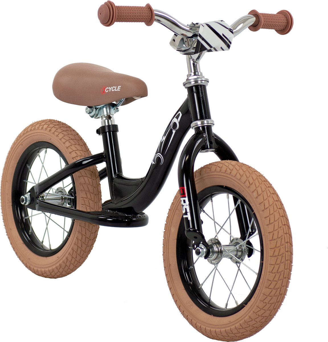 2Cycle - Loopfiets - First - Luchtbanden - Zwart - Loopfiets 2 jaar - Balance bike — afbeelding 5