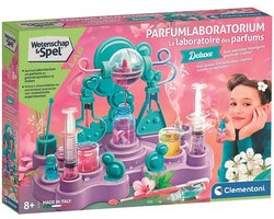 foto van Clementoni Wetenschap en Spel - Parfumlaboratorium - Parfum maken - Experimenteerdoos - Geuren en Kleurmiddelen - Met Accessoires - Vanaf 8 jaar
