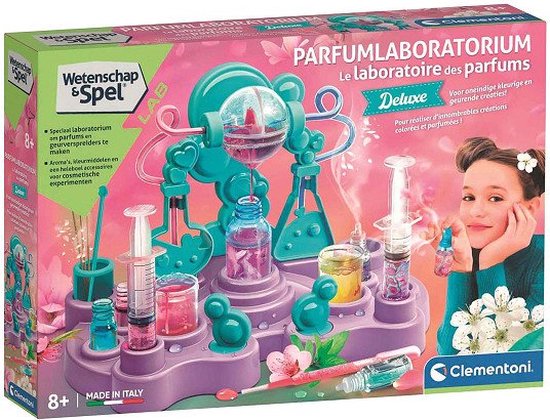 Clementoni Wetenschap en Spel - Parfumlaboratorium - Parfum maken - Experimenteerdoos - Geuren en Kleurmiddelen - Met Accessoires - Vanaf 8 jaar