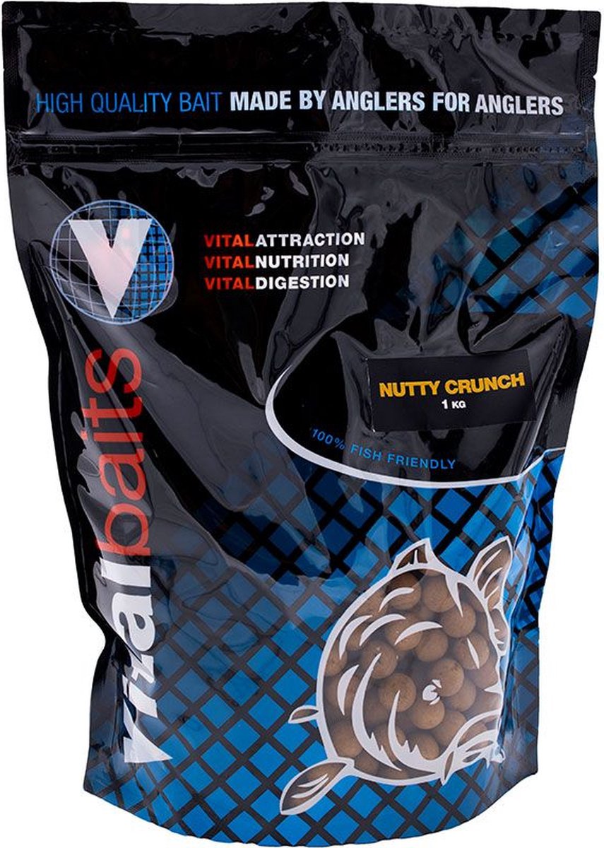 Vital Baits Boilies NUTTY CRUNCH 18mm