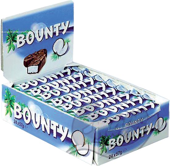 Bounty - Melk - Single - 24 stuks à 57 gram