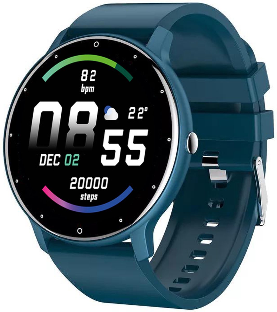 Royal Supplies SQ-33 - Smartwatch - Smartwatch Dames - Heren& Kinderen- Blauw