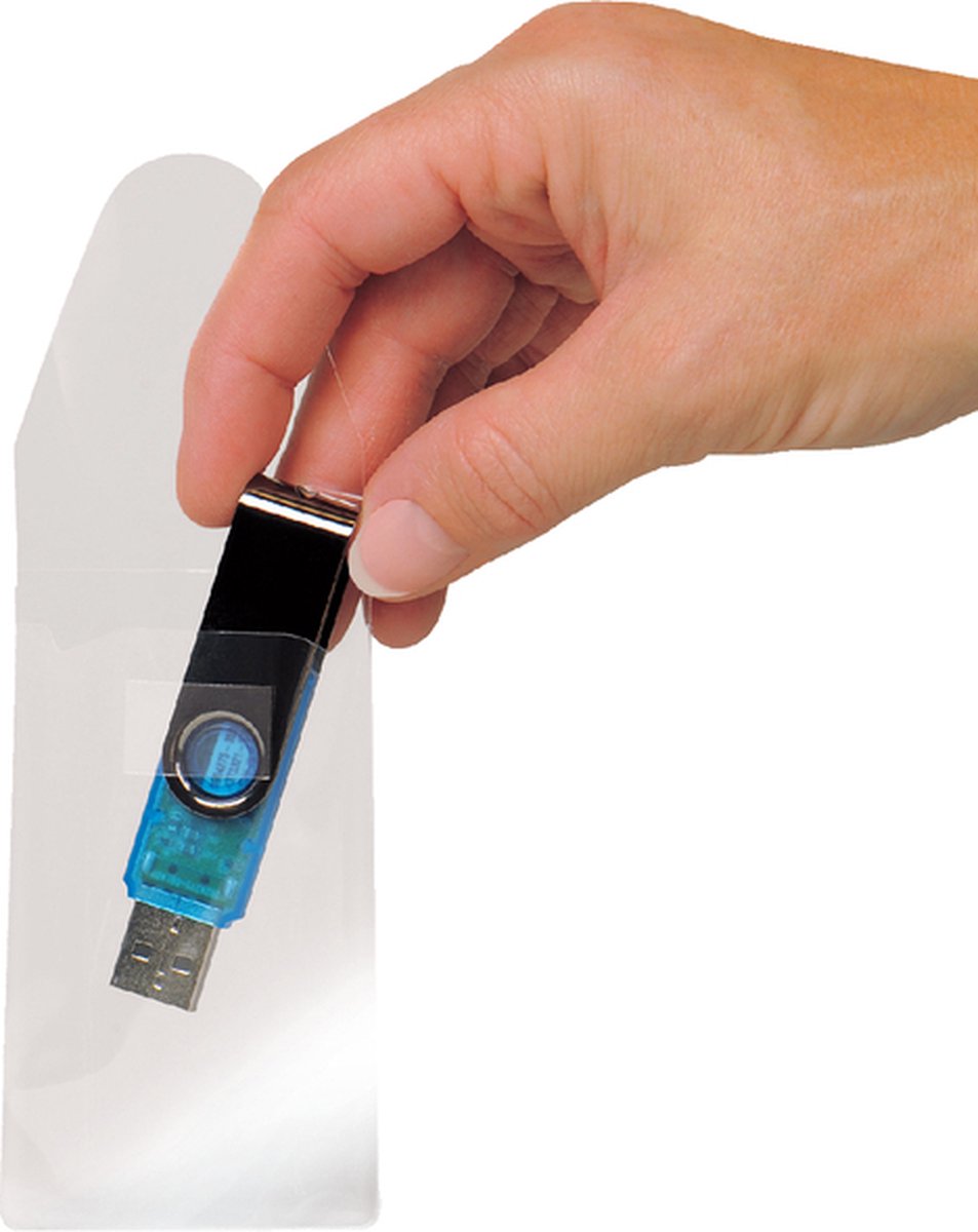 Usb hoes djois 52.5x90mm met sluiting zelfkl tr | 10 stuks