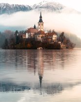 Ravensburger puzzel legpuzzel Het Eiland van Wensen Bled Slovenië 1500 stukjes.