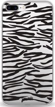 Casetastic Apple iPhone 7 Plus / iPhone 8 Plus Hoesje - Softcover Hoesje met Design - Zebra Print