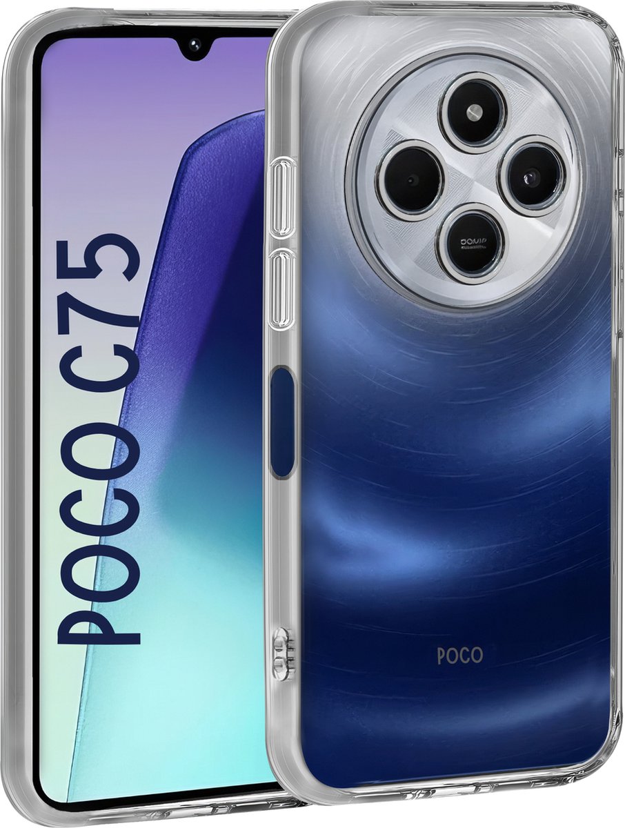 Hoesje voor Xiaomi Poco C75 backcover Shockproof siliconen Transparant