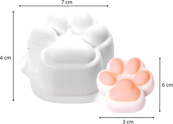 ZoeZo - Kaarsmal Honden Pootje - Poot - Dier - Dieren - Hond - Kaars mallen - Siliconen mal - Zelf kaarsen maken - Gips & epoxy gieten - Zeep maken