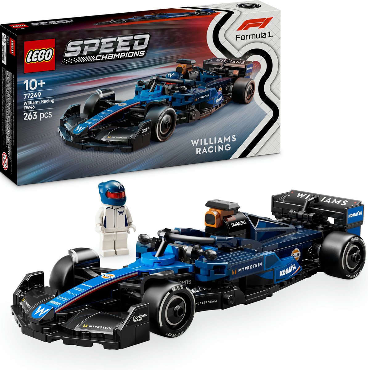 LEGO Speed Champions Williams Racing FW46 F1 racewagen Set - 77249 — afbeelding 23