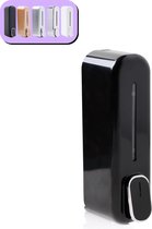 K&G® Shampoo Dispenser - Zeepdispenser - Soap Dispenser - Zeeppompje - 350 ml - Wandmontage - Glazend Zwart - 1 Reservoir
