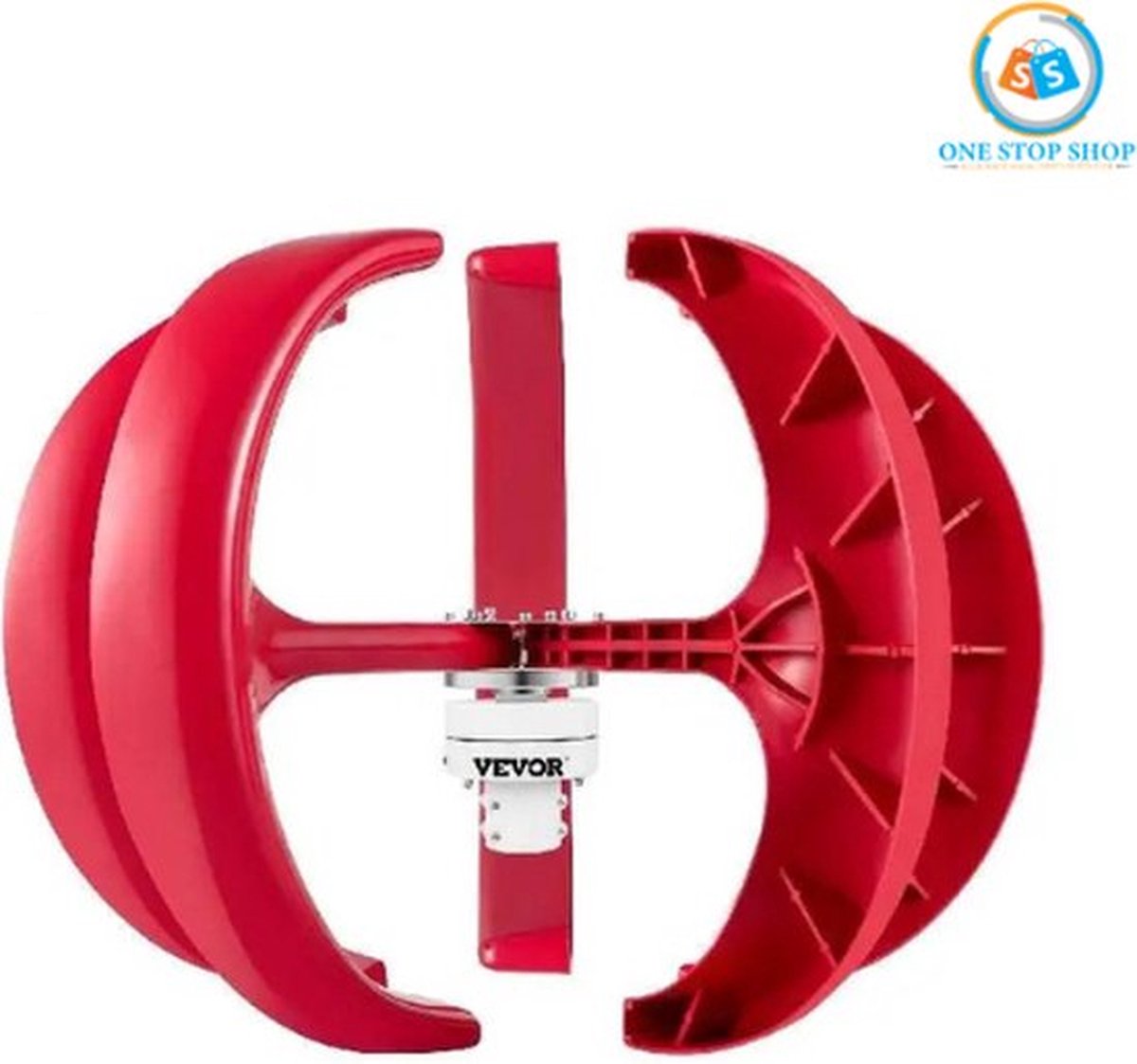 Luxe Windturbine – Alternative Energie Generator – Windmolen Generator – Wind Energie – Hoge Kwaliteit – 600W – Rood
