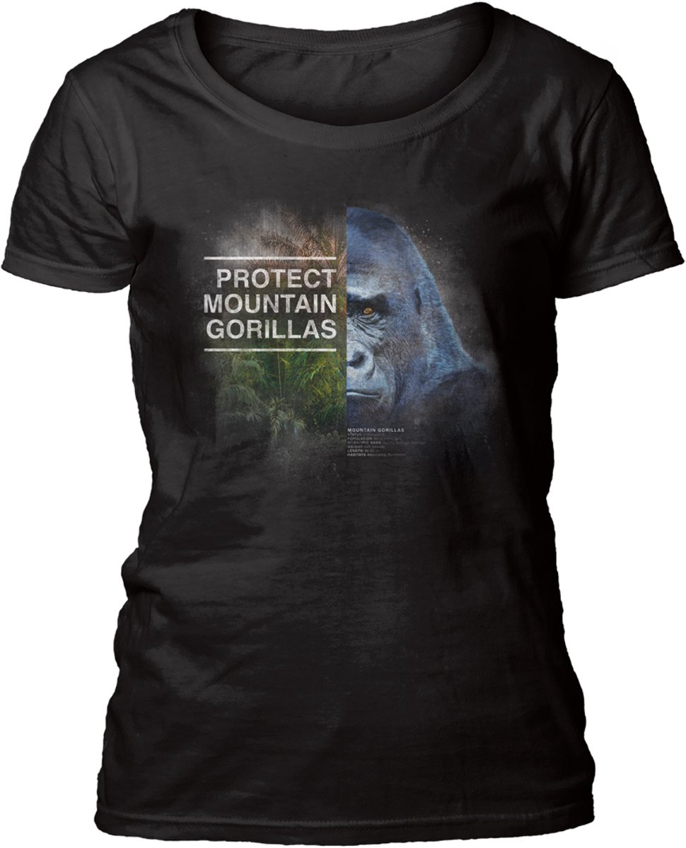 Ladies T-shirt Protect Gorilla Black XXL