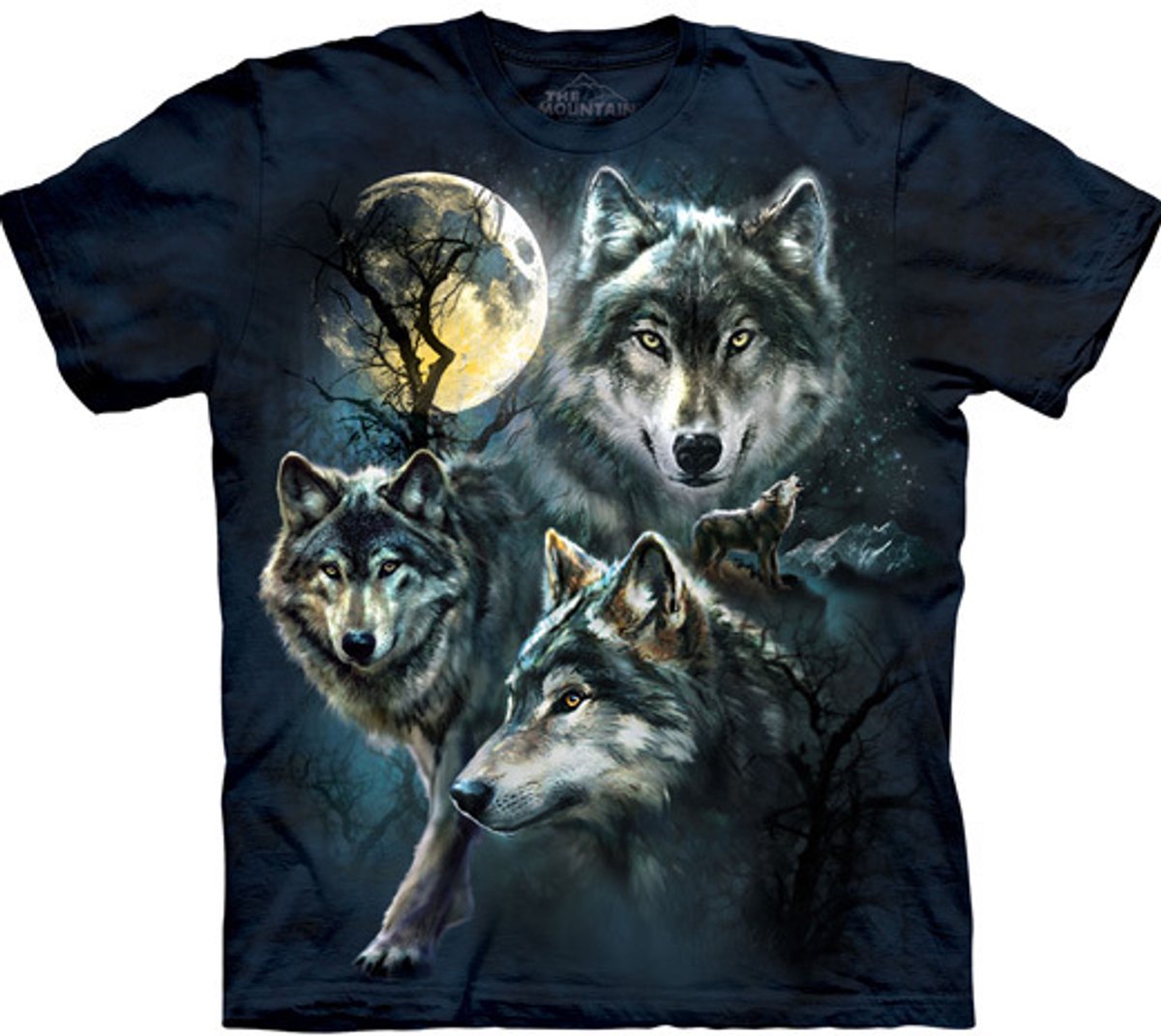 T-shirt Moon Wolves Collage S