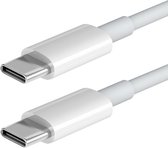 Bol.com Nuvance - Usb C naar Usb C Kabel - 2 Meter - Usb-C Kabels - Snellader - 480Mb/ps Data - Usb C Oplader - 60W - Wit aanbieding