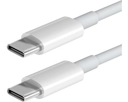 Nuvance Usb C naar Usb C Kabel - 2 Meter - Usb-C Kabels - Snellader - 480Mb/ps Data - Usb C Oplader - 60W - Wit