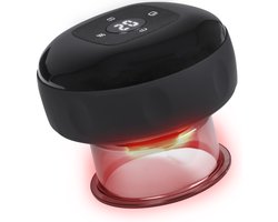 Nuvance - Elektrische Cupping Cup - 12 Standen & Temperaturen - Incl. eBook - Full Body - Cupping Set - Massage Apparaat - Zwart