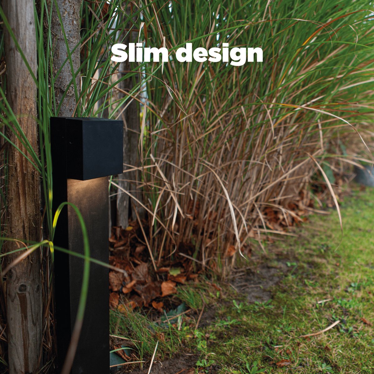 Lutec Gemini XF - LED tuinpaal padverlichting - Sokkellamp
