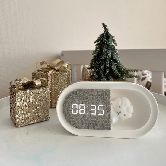 LUVION® Sheep-a-boo Slaaptrainer - Kinderwekker - Slaapwekker - Met nachtlamp functie en wekker timer - Slaaphulp voor kinderen vanaf de peuter leeftijd - Met leuk schaap nachtlampje voor baby's van LUVION — afbeelding 2