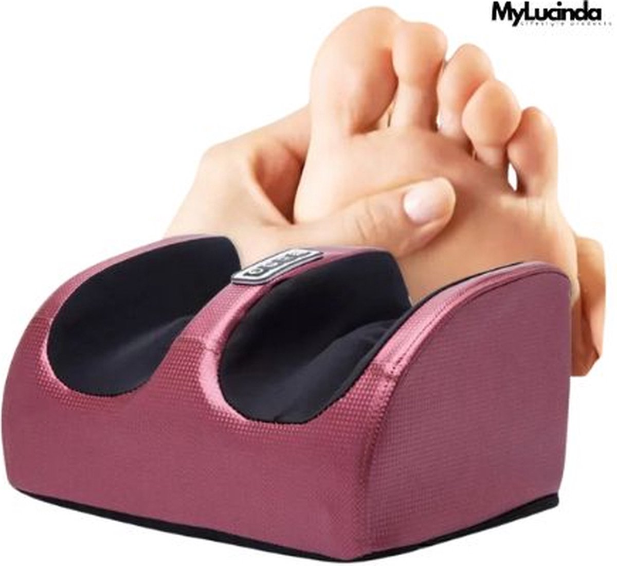 Mylucinda® - Elektrische Massage Apparaat voor Voeten met Verwarmingsfunctie – Hete Compressie Voetmassage Apparaat – 3 Niveaus – Roze