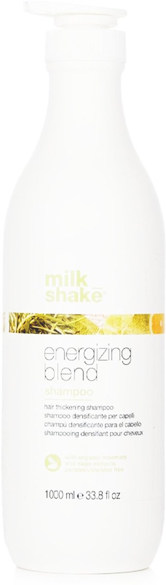 Milk_Shake Energizing Blend Shampoo 1000ml | Verfrissende Reiniging Voor Energiek Haar | Voor Alle Haartypes