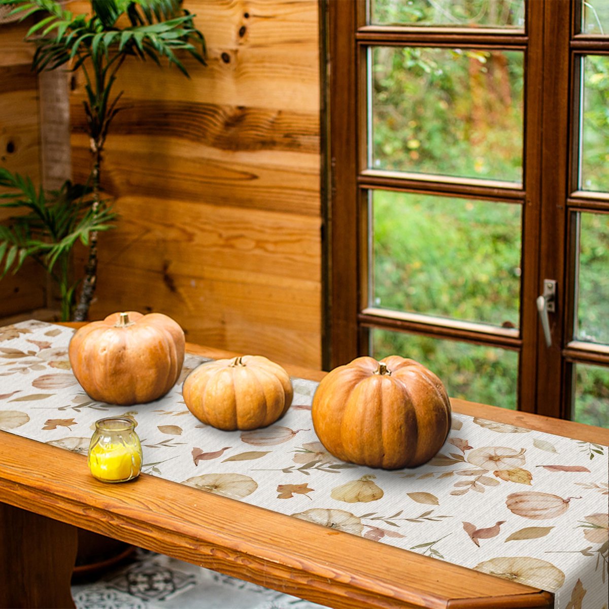 Goodivery ® Tafelloper met Herfstthema en Decoratieve Elementen voor Feestelijke Tafels