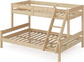 Vitalispa Lit superposé Everest, Bois naturel, 140x200 / 90x200 cm