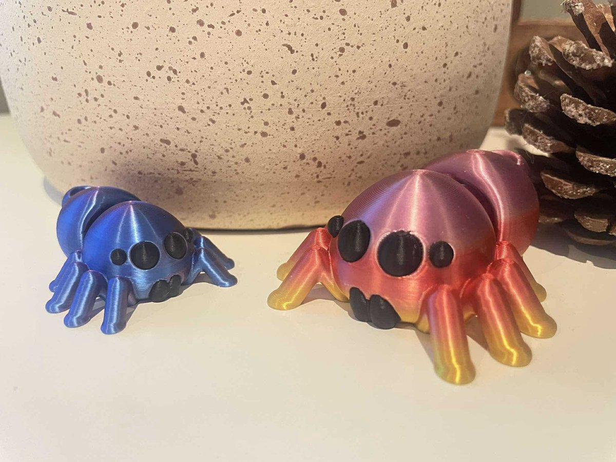 3 stuks Mini flexi animals fidget sleutelhanger diertje spin