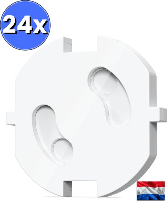 Hëndig Stopcontactbeveiliging 24 stuks - PAST ALLEEN IN NEDERLAND Stopcontact beveiliging - Kinderbeveiliging - Wit