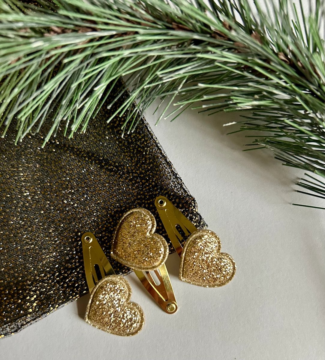 Julé Design haarspeldjes mini hartje goud