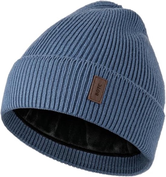 BOTC Wintermuts - Muts - One size - Unisex - Muts dames - Muts heren - Lichtblauw