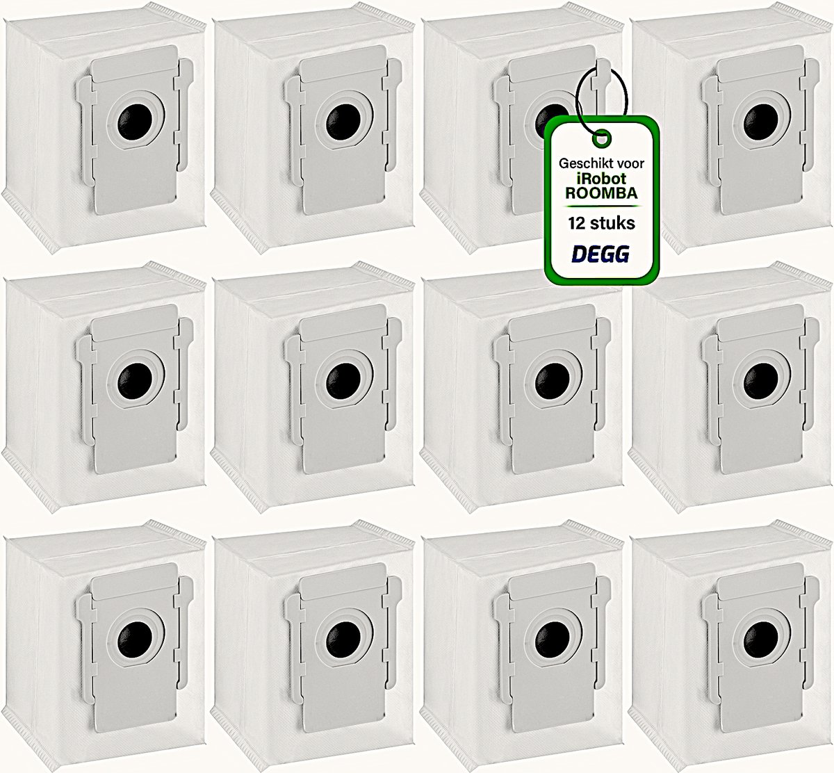 Bol.com DEGG® - 12x Stofzuigerzakken geschikt voor iRobot Roomba i7 i7+ i8 i8+ s9 s9+ j7 j7+ i3 i3+ i4 i4+ i5 i5+ i6 i6+ - roomb... aanbieding