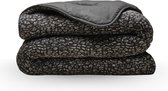 Zelesta Teddybed Panter Anthracite 240x200 - Teddy Dekbedovertrek - Fluffy Dekbedovertrek - Wasbaar dekbed - Dekbed zonder overtrek
