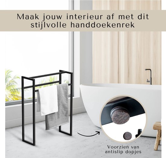 SHAUNI Dubbele Handdoekstang, Zwarte Badkameraccessoires, Gemaakt Van Roestbestendig Aluminiumlegering Handdoekstang Wandgemonteerde Handdoekenrek Voor Keuken Of Hotel 60 Cm SHAUNI Dubbele Handdoekstang, Zwarte Badkameraccessoires, Gemaakt Van Roestbestendig Aluminiumlegering Handdoekstang Wandgemonteerde Handdoekenrek Voor Keuken Of Hotel 60 Cm