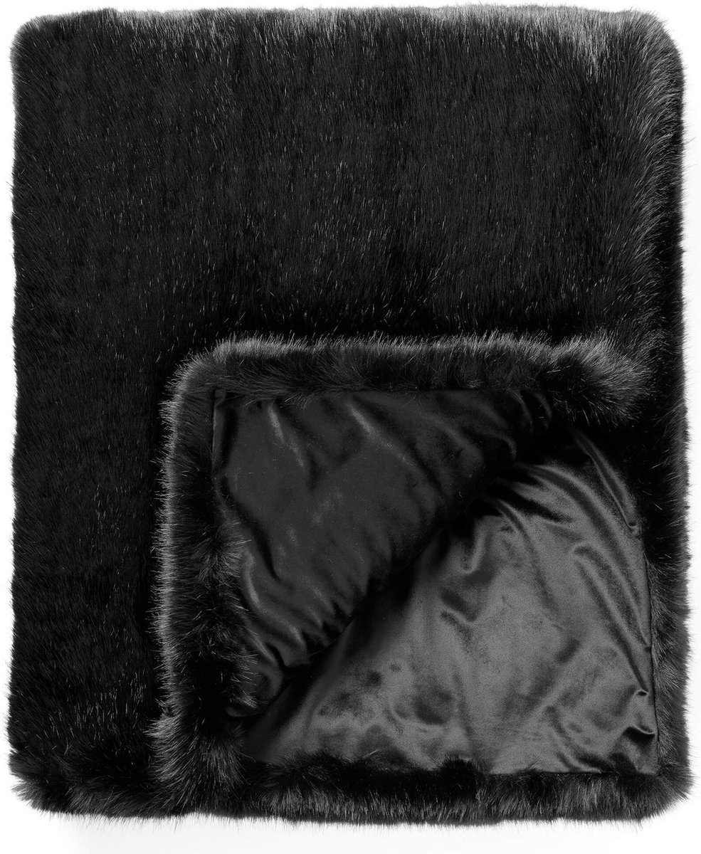 Hoii JULIETTE | plaid 140x180 cm | Raven | zwart | Hoii