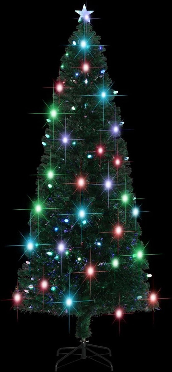 Kunst kerstboom - Inclusief ledlampjes - Inclusief standaard - 240cm - boom diameter 102cm - Kerst – foto 2