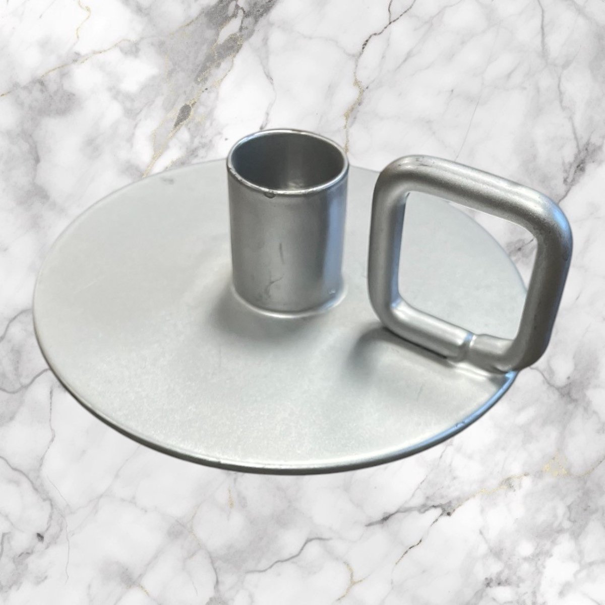 Branded by coole kandelaar - zilver - mat - square zilver - KU160