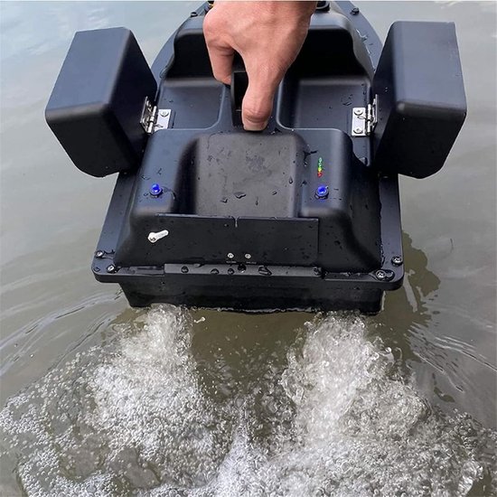 Voerboot Karper - Professionele Voerboot Met 2 Kg Laadvermogen - 3 Laadbakken - Inclusief Accu - 2 Propellers - Baitboat Met Afstandsbediening Draadloos 500 Meter - Met Cruise Control - Visspullen Accesoires van Merkloos — afbeelding 5