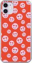 Motif smiley - Hartjes, Rouge, Rose