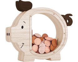 Deluqse Spaarvarken - Spaarpot Volwassenen - Spaarpot Kind - Spaarpot voor Jongen, Meisje & Baby - Spaarpotten - Groot
